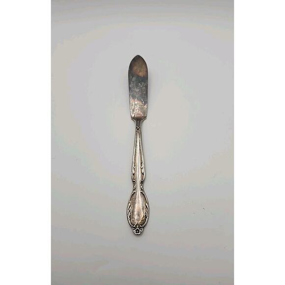 Vtg WM Rogers & Sons ROYAL MANOR Extra Silverplate Flat Handle Butter Knife - Picture 1 of 8